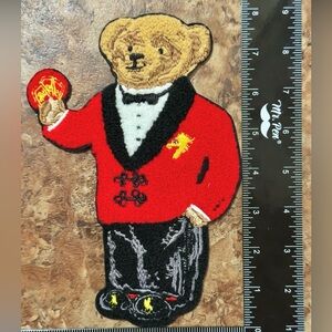 Red and Black Bear Patch